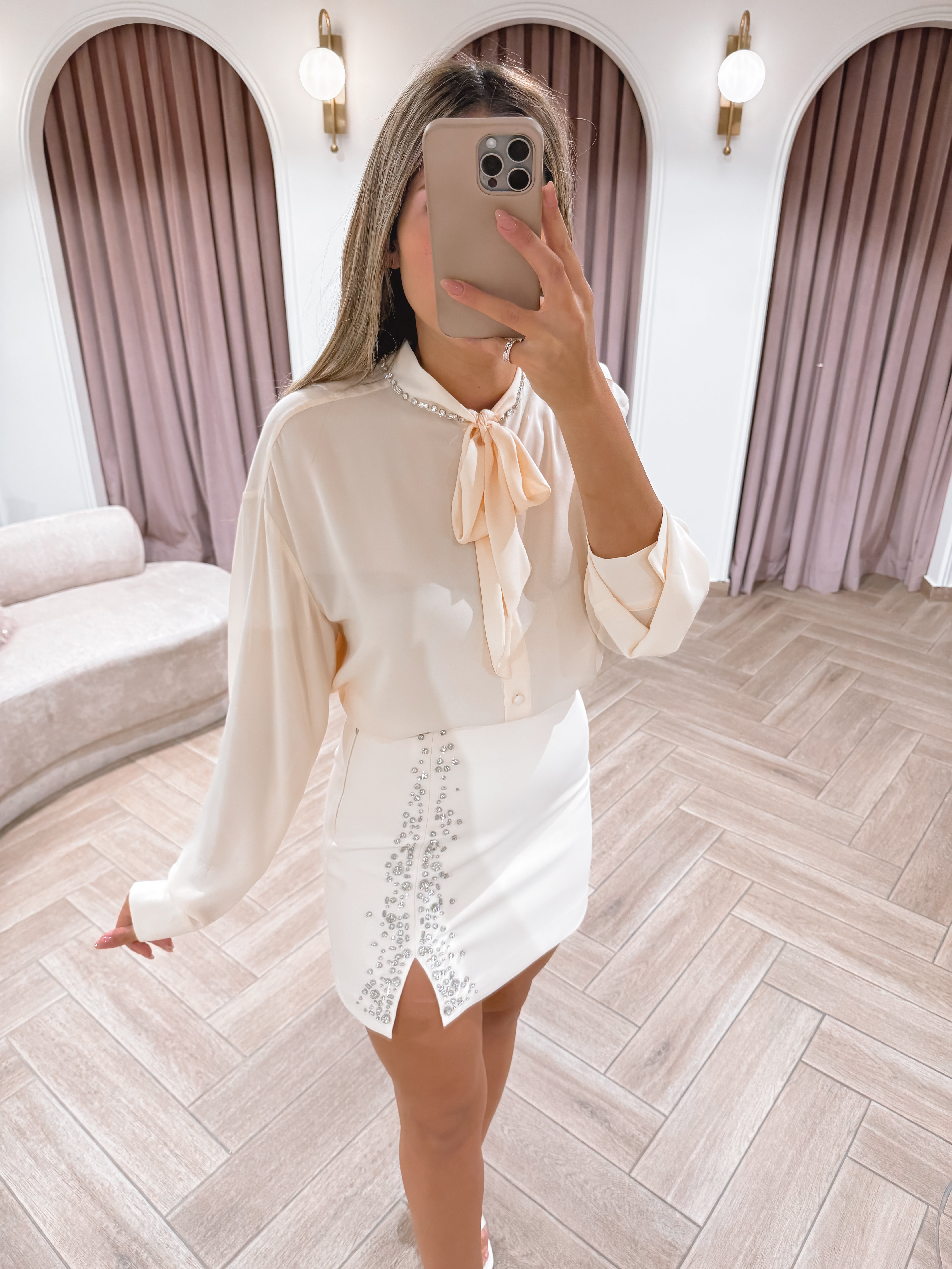 Shirt with Crystals