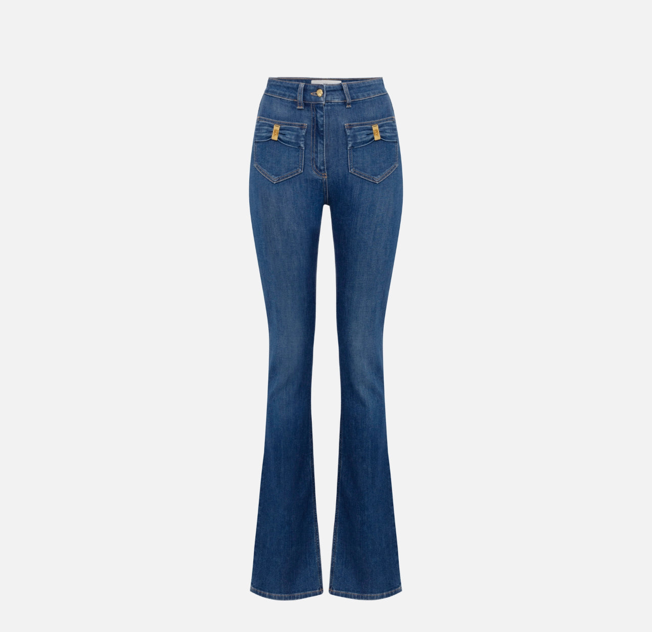 Jeans with small pockets and bow details