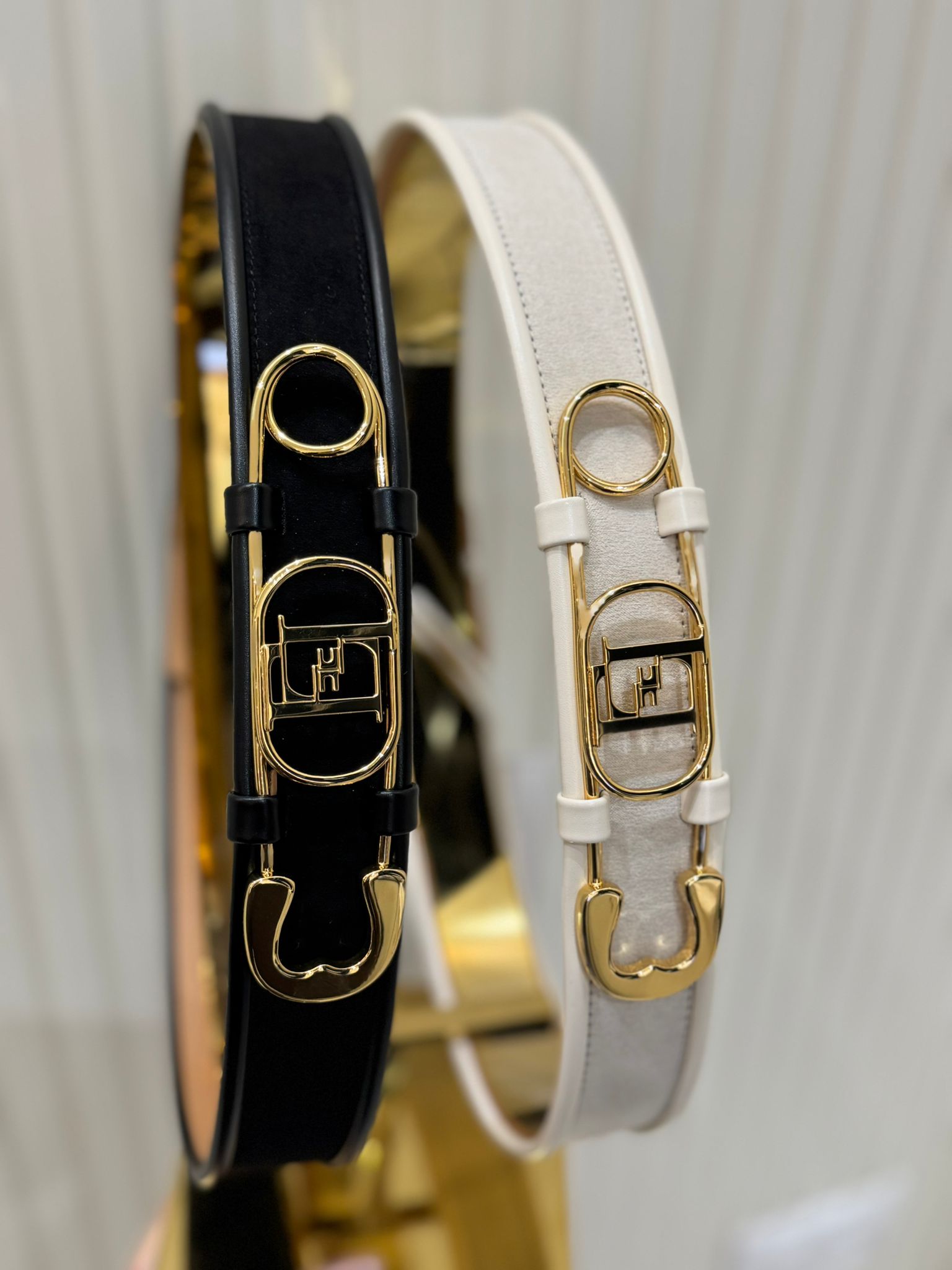 leather plaque belt