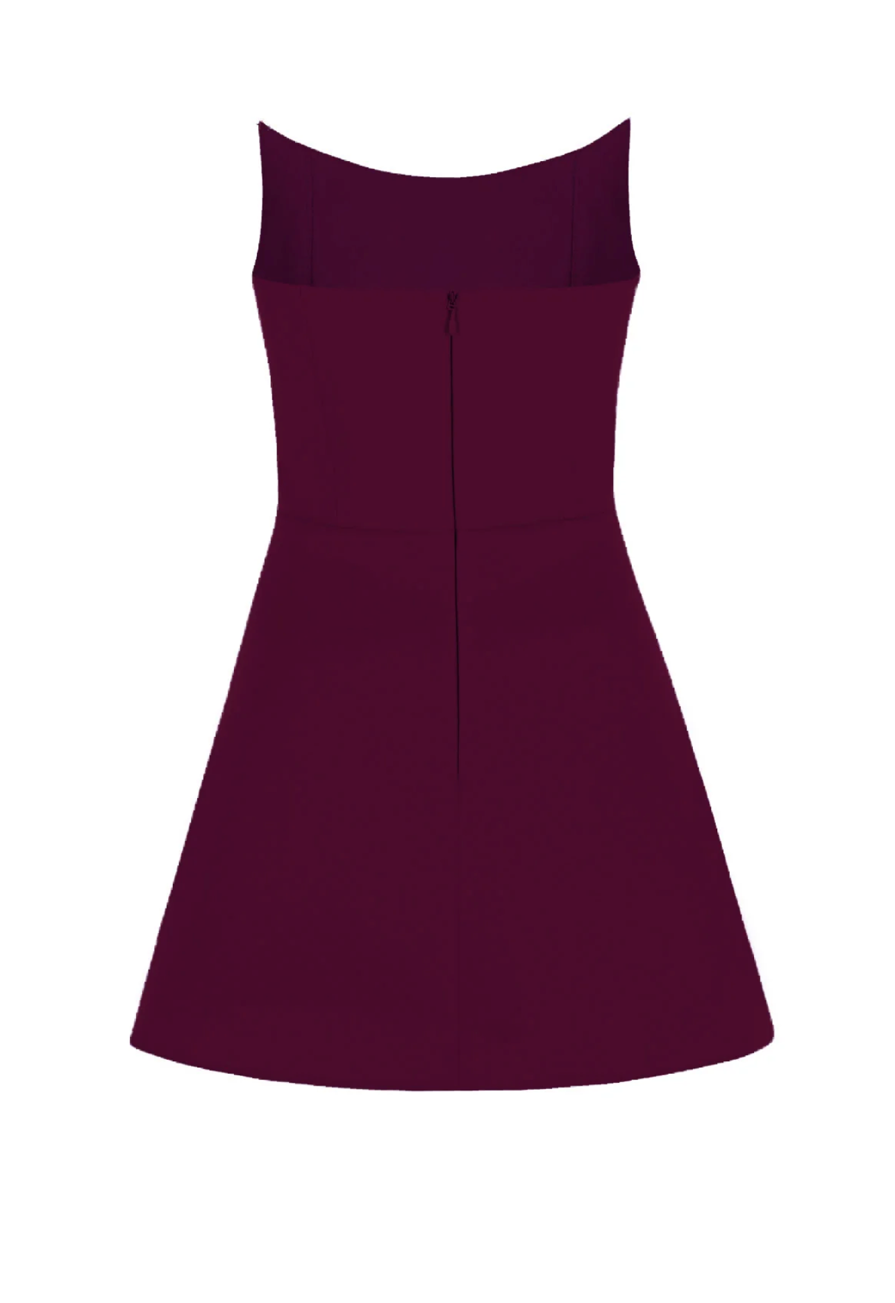 crystal embellished burgundy mini dress