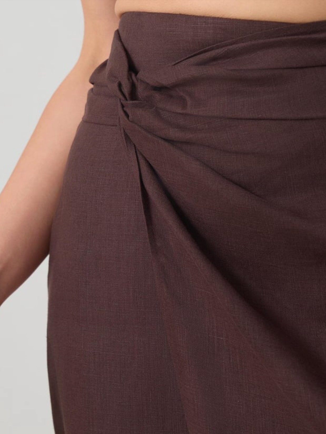 midi skirt with slit
