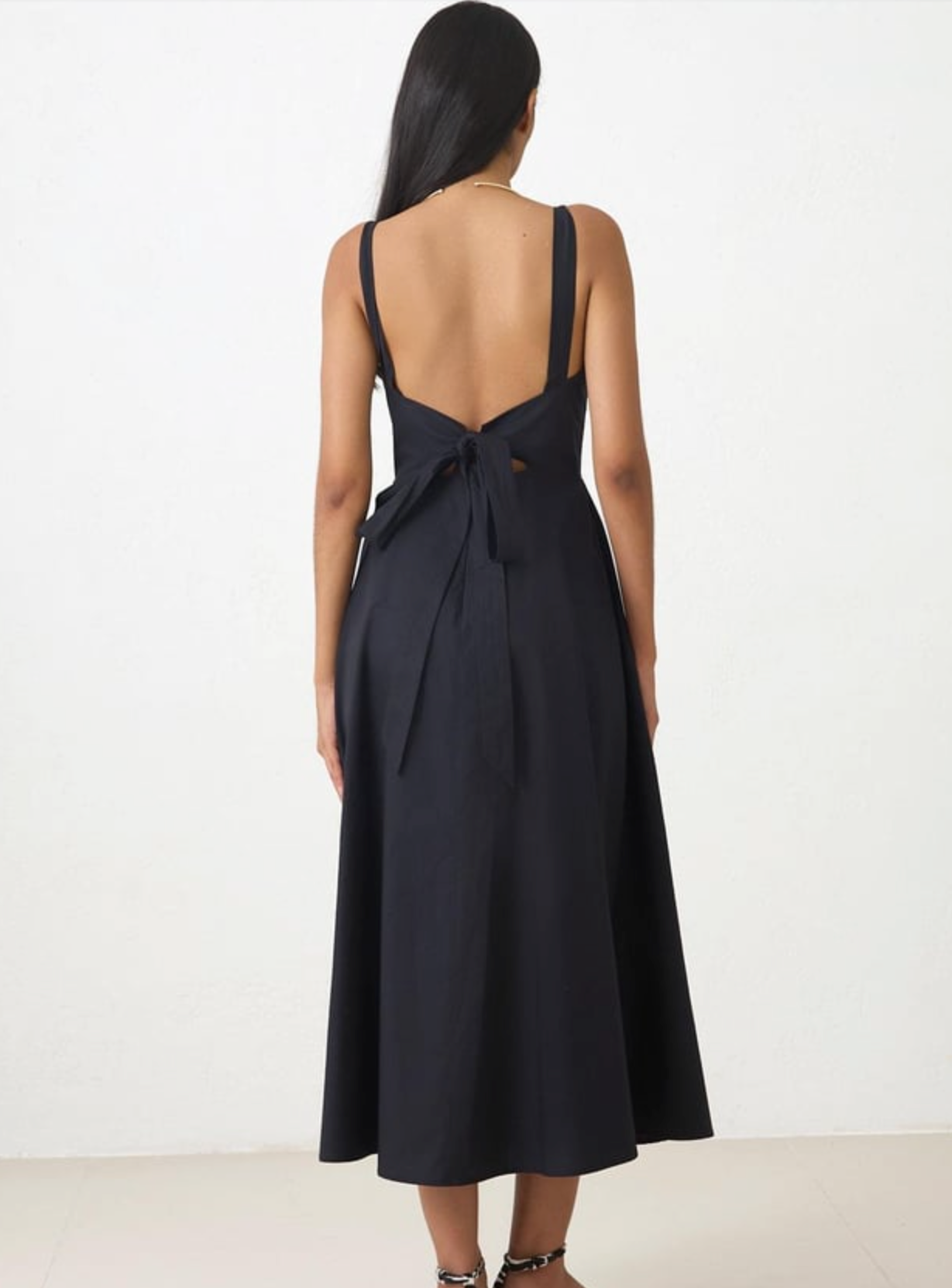 flowy dress with detailed straps