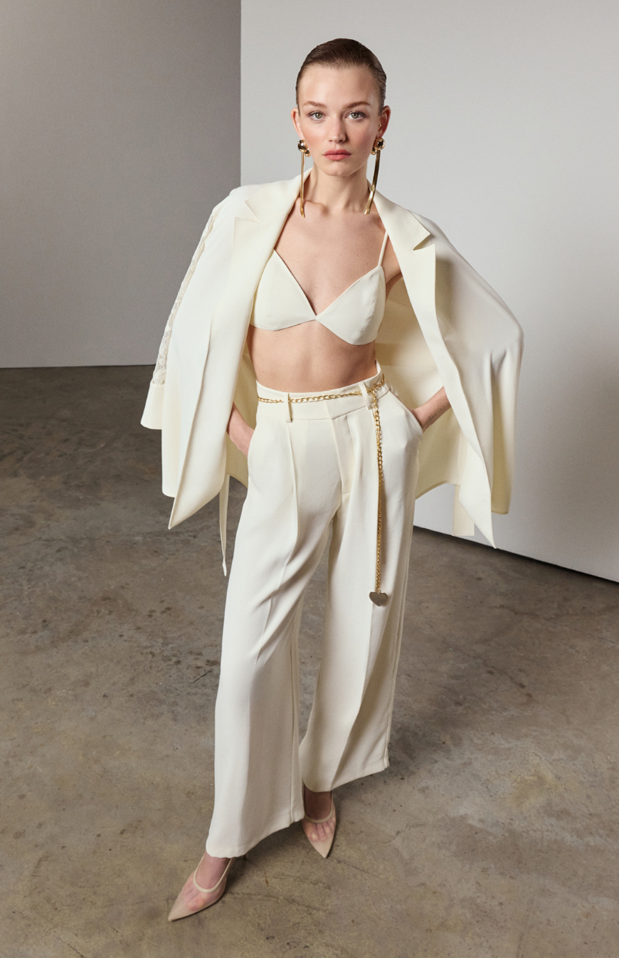 Pleated Maxi Pants