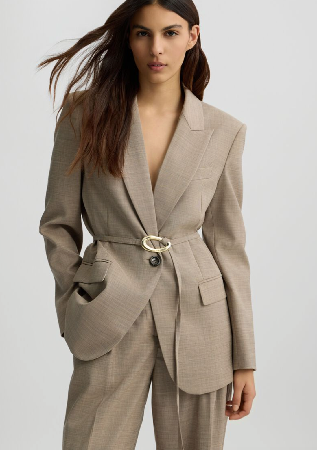 jacket with belt