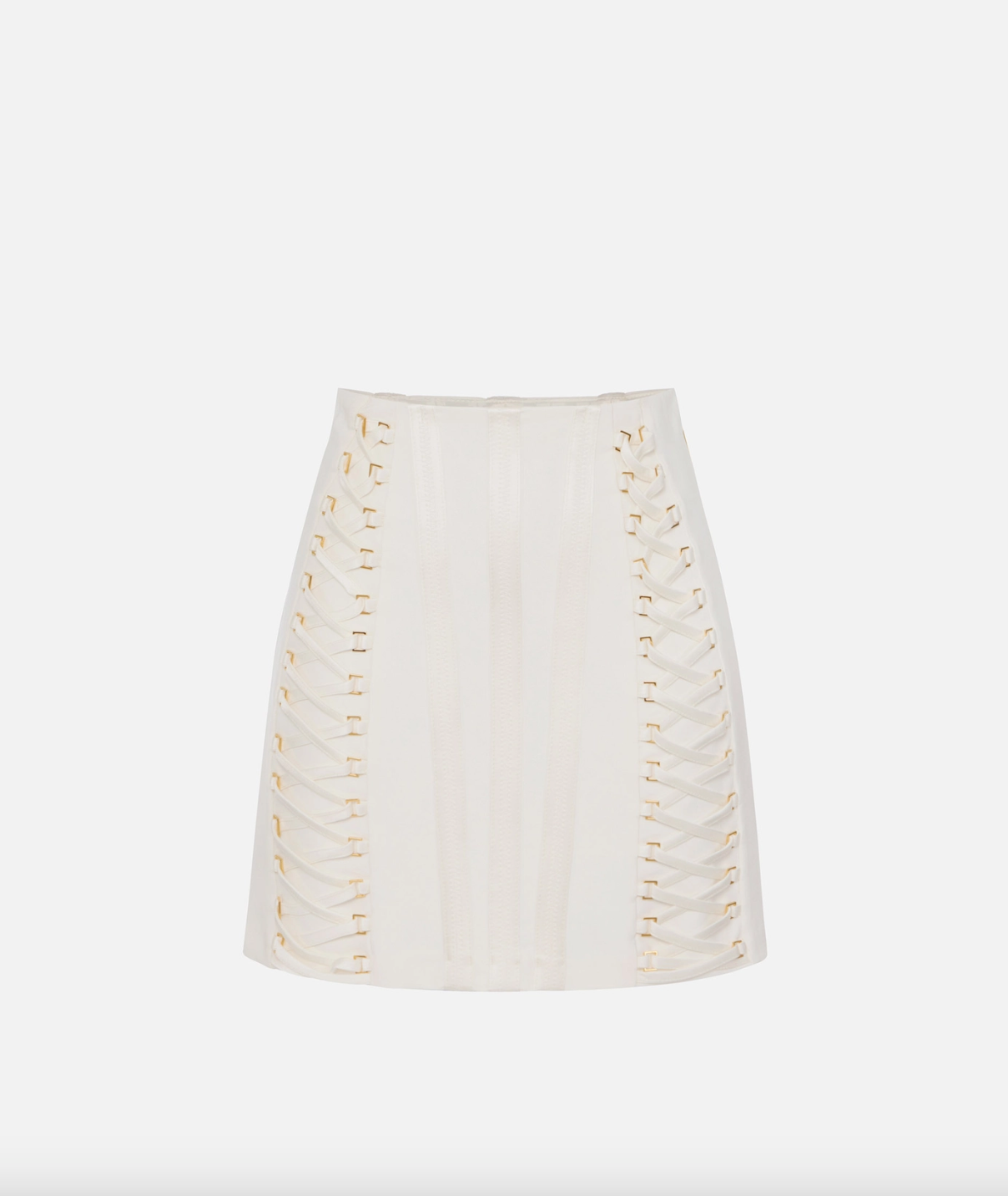 Skirt with crossover laces