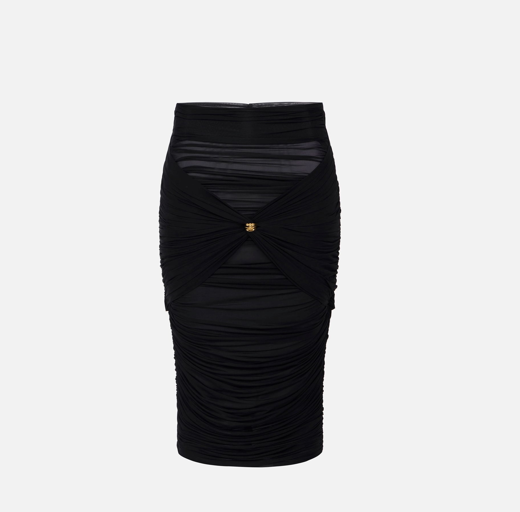 Stretch skirt with jewel detail
