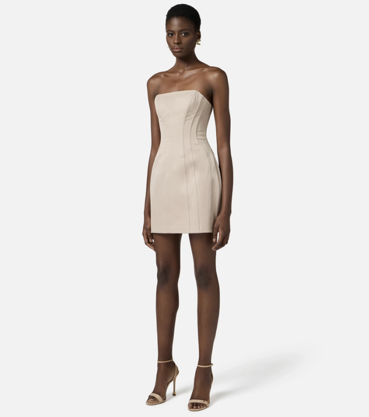 Cotton bustier dress