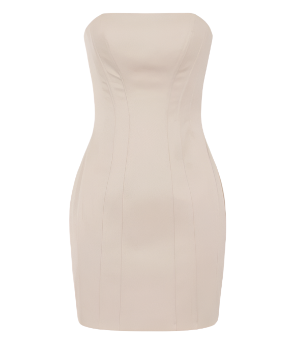Cotton bustier dress