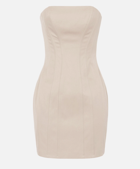 Cotton bustier dress