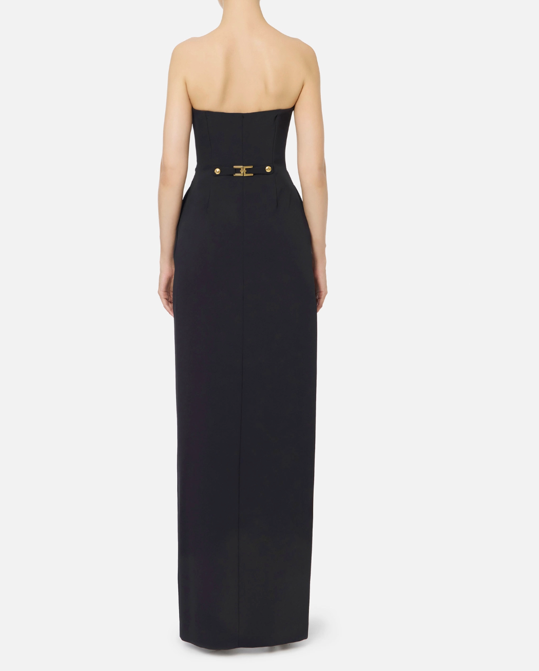 Red Carpet strapless dress with buttons