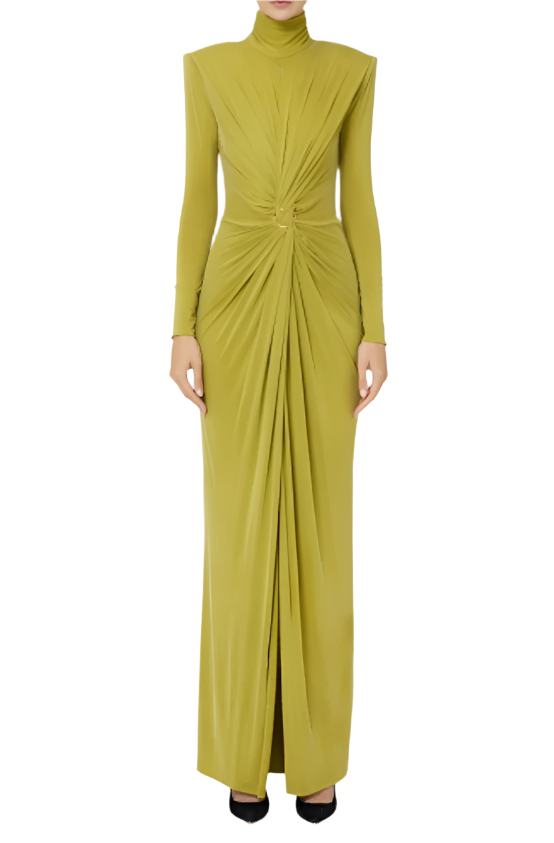 Red Carpet Dress with Sleeves