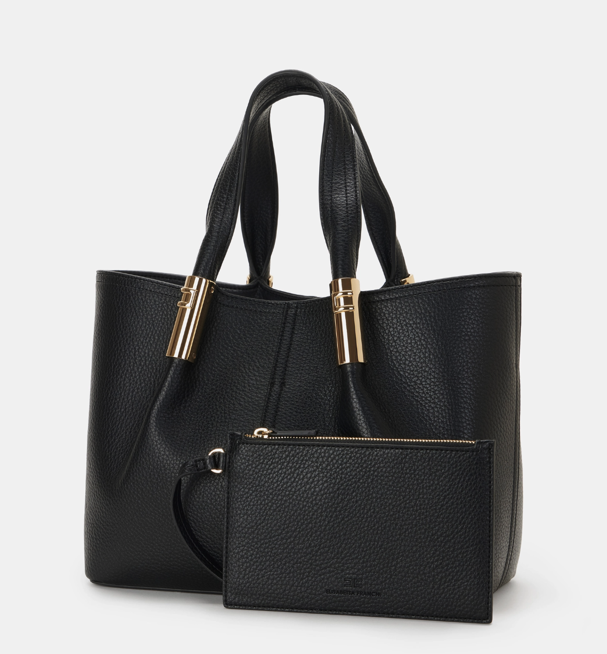 Medium tote bag with logo details