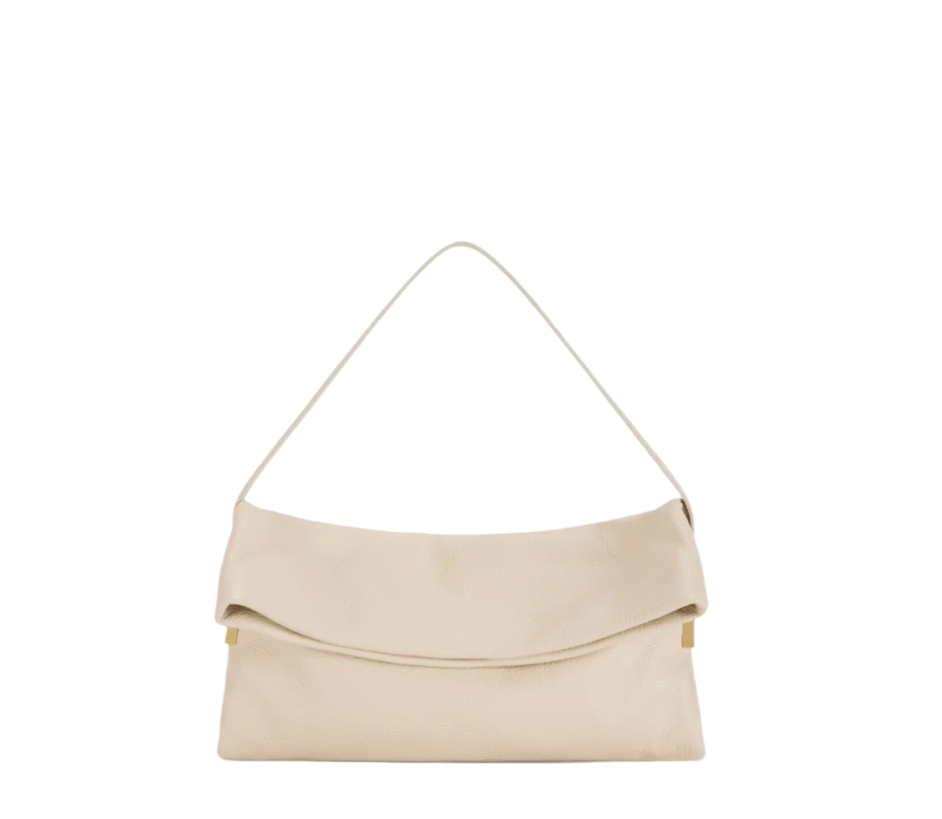Leather over-the-shoulder bag