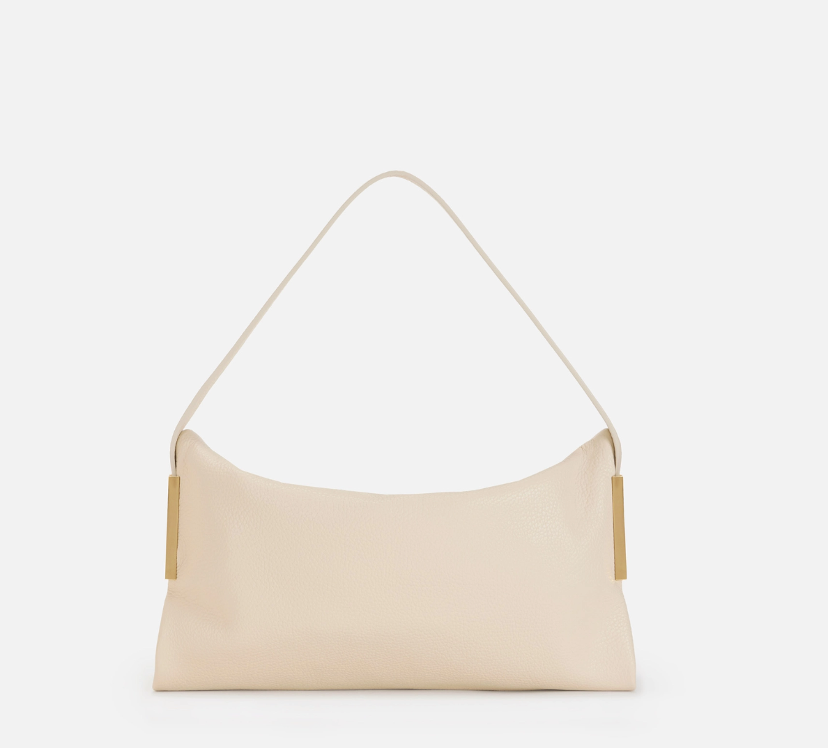 Leather over-the-shoulder bag