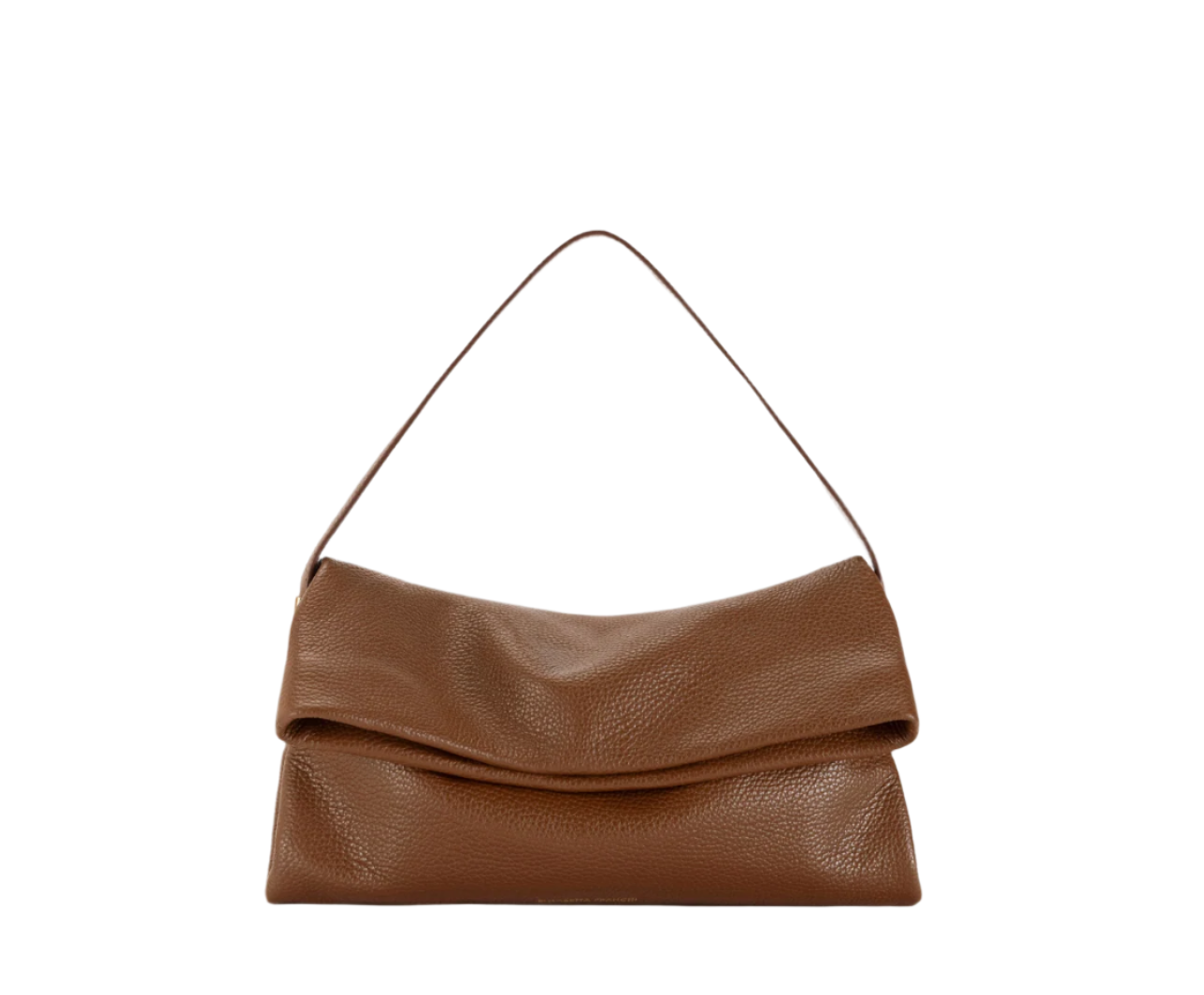 Leather over-the-shoulder bag