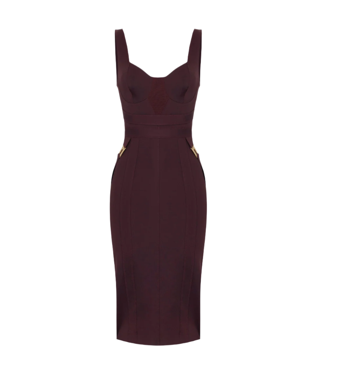Bustier dress in bi-elastic fabric