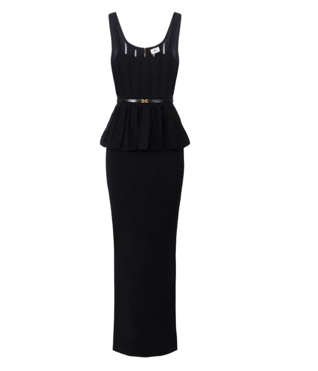 Red Carpet knit dress with peplum