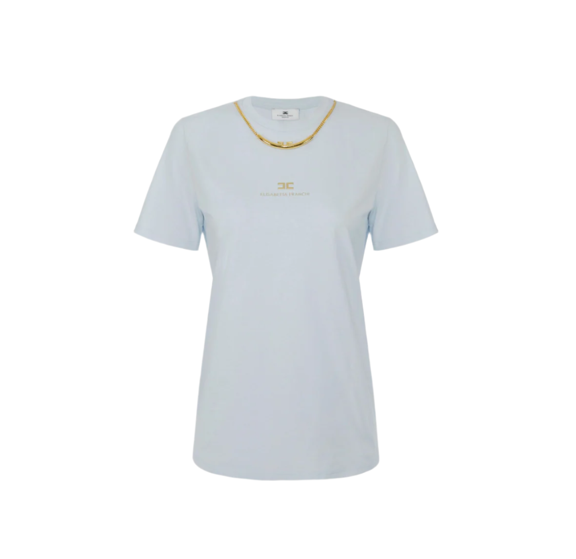 Cotton jersey T-shirt with necklace