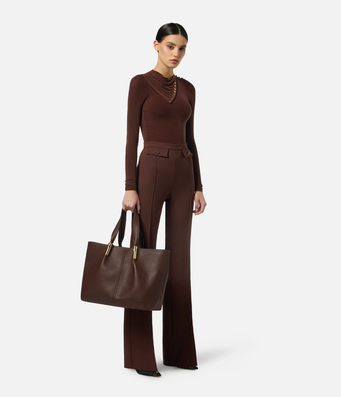 Double crêpe trousers