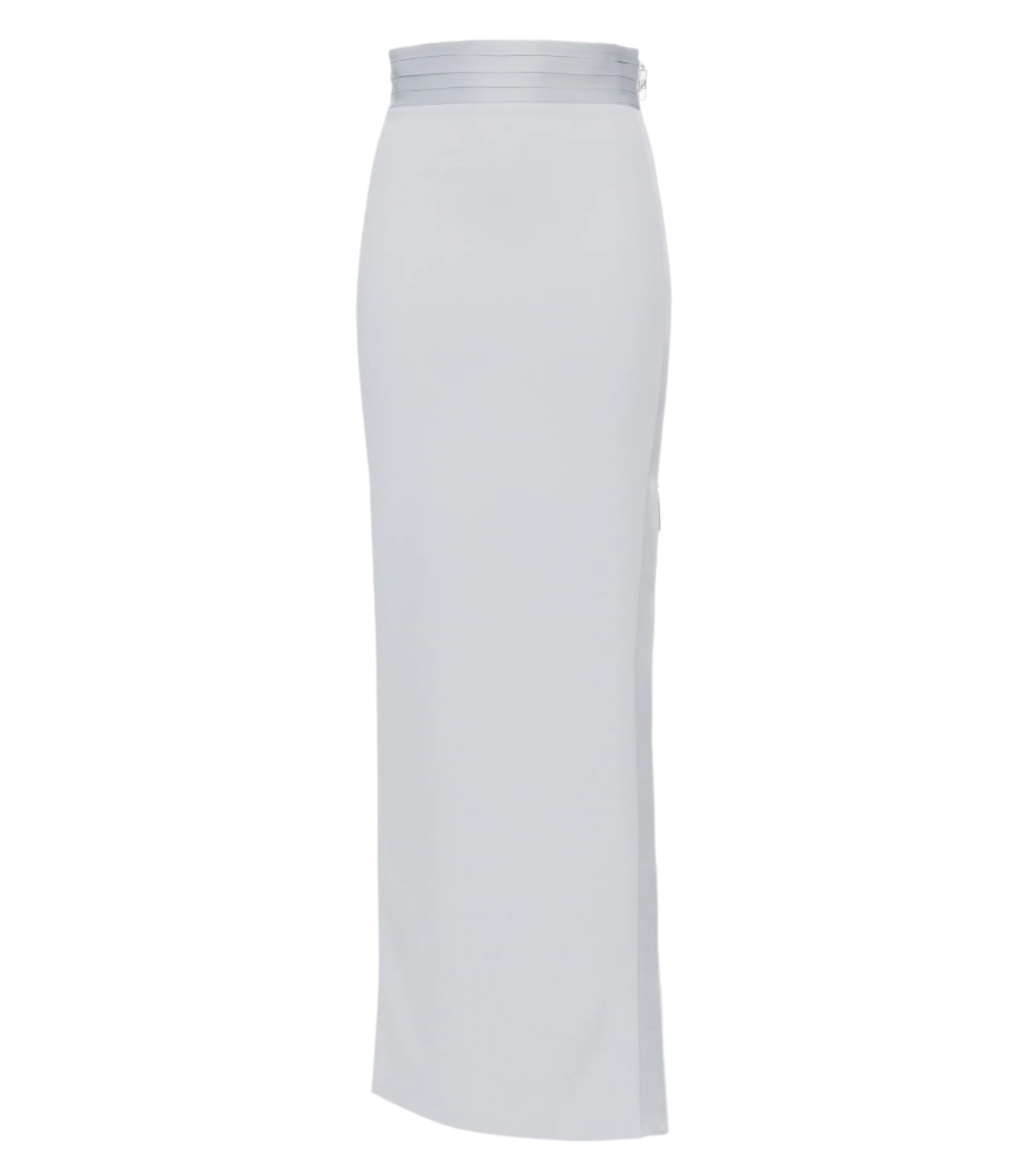 Skirt in lightweight crêpe fabric with tuxedo details