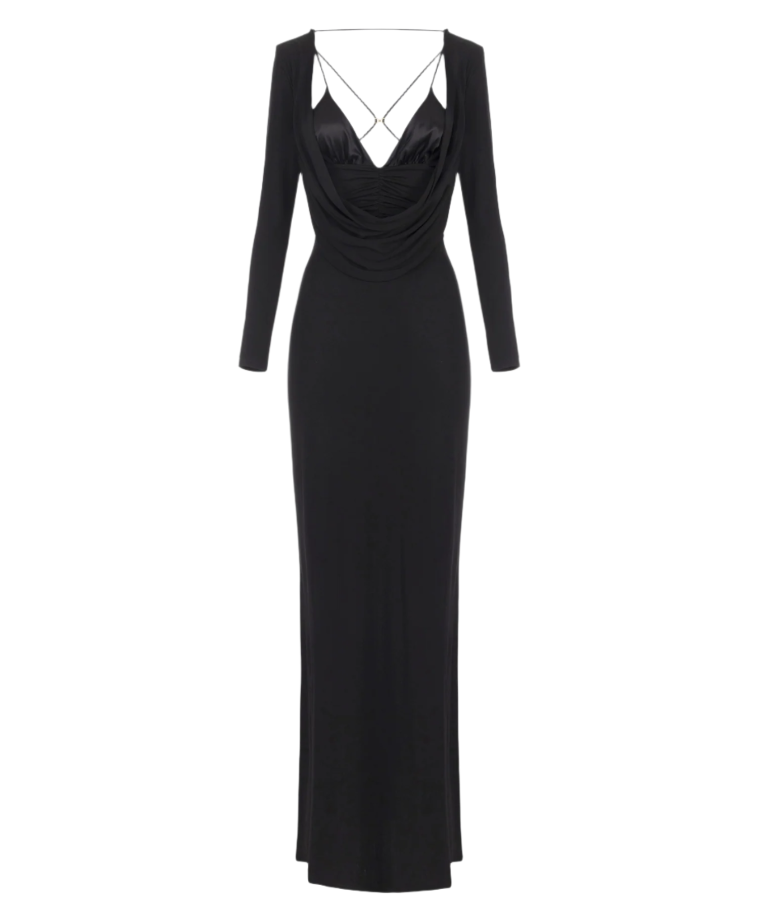 Red Carpet dress in flowing crêpe jersey