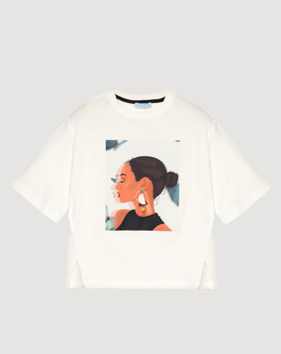 earrings t-shirt