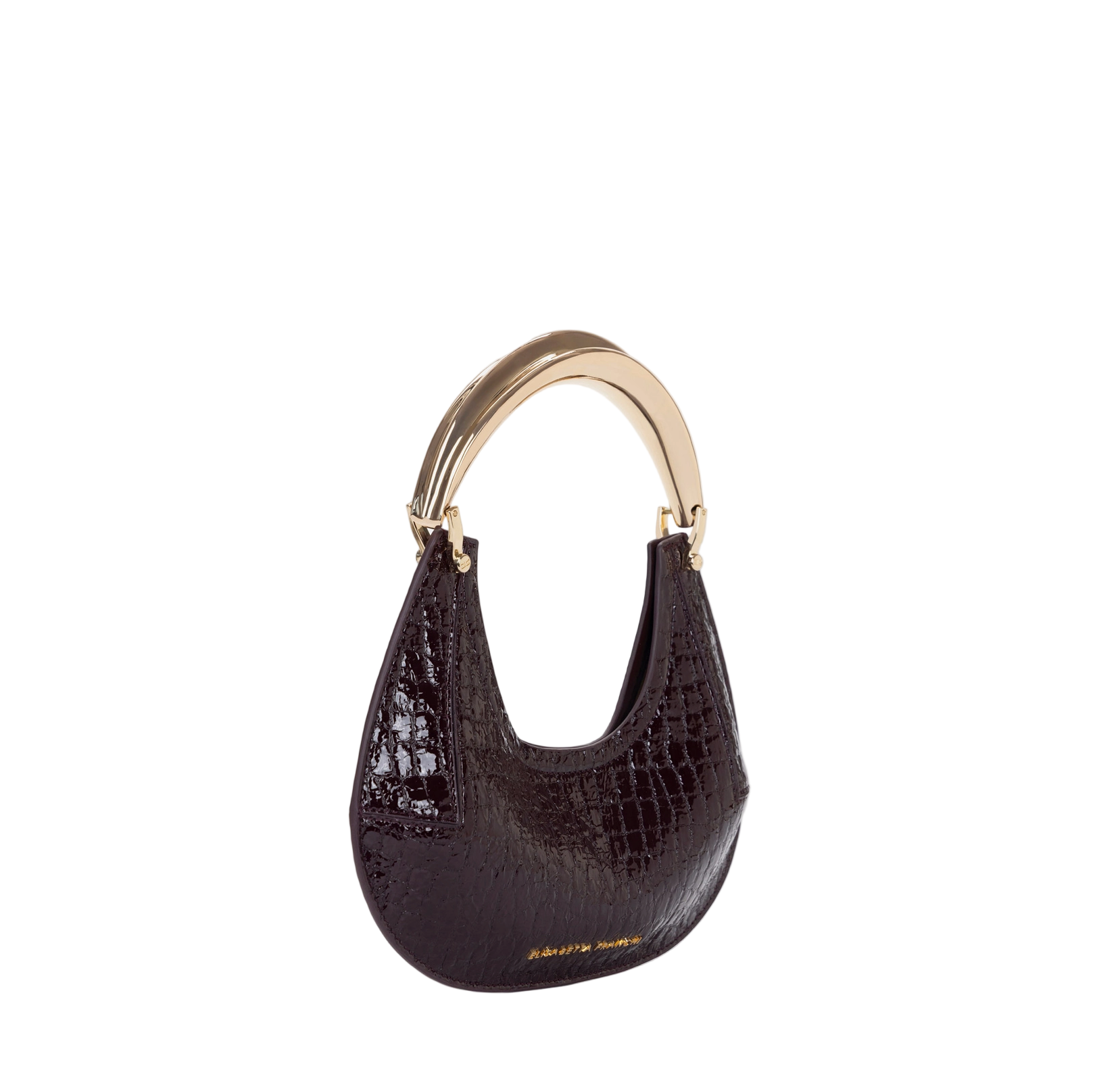 Small hobo bag with jewel handle