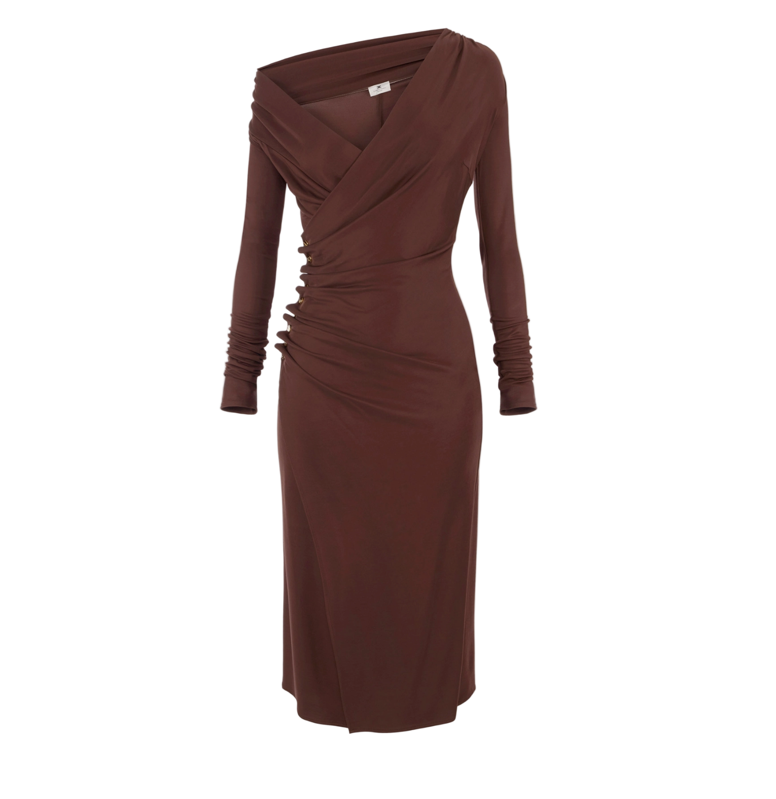 Jersey dress with jewel buttons