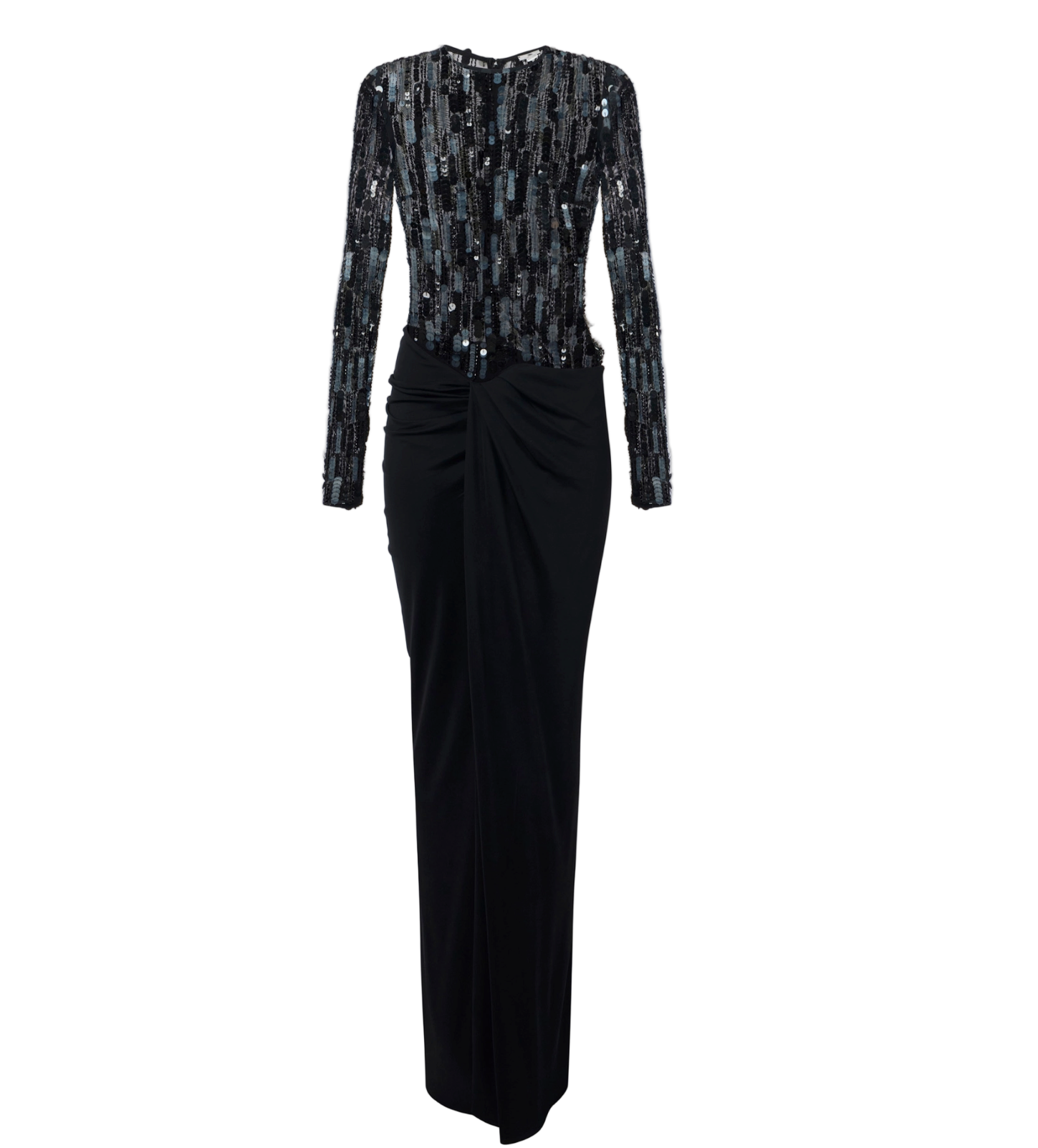 Red Carpet tulle and jersey dress with sequins