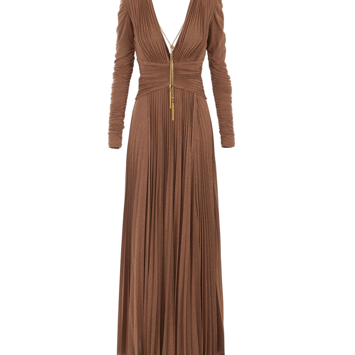 elisabetta franchi jewelled bow jersey maxi dress Elisabetta Franchi