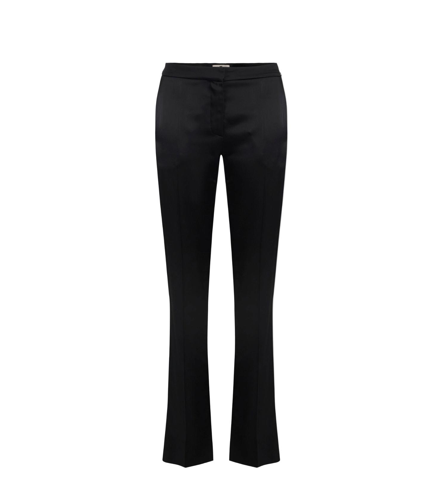 Satin trousers with slits