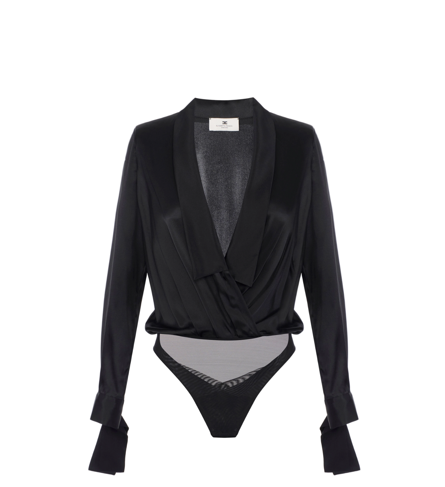 Bodysuit in satin fabric