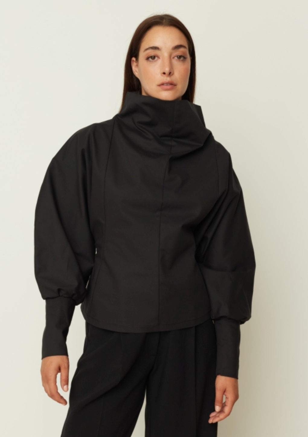 Poplin Volume Blouse