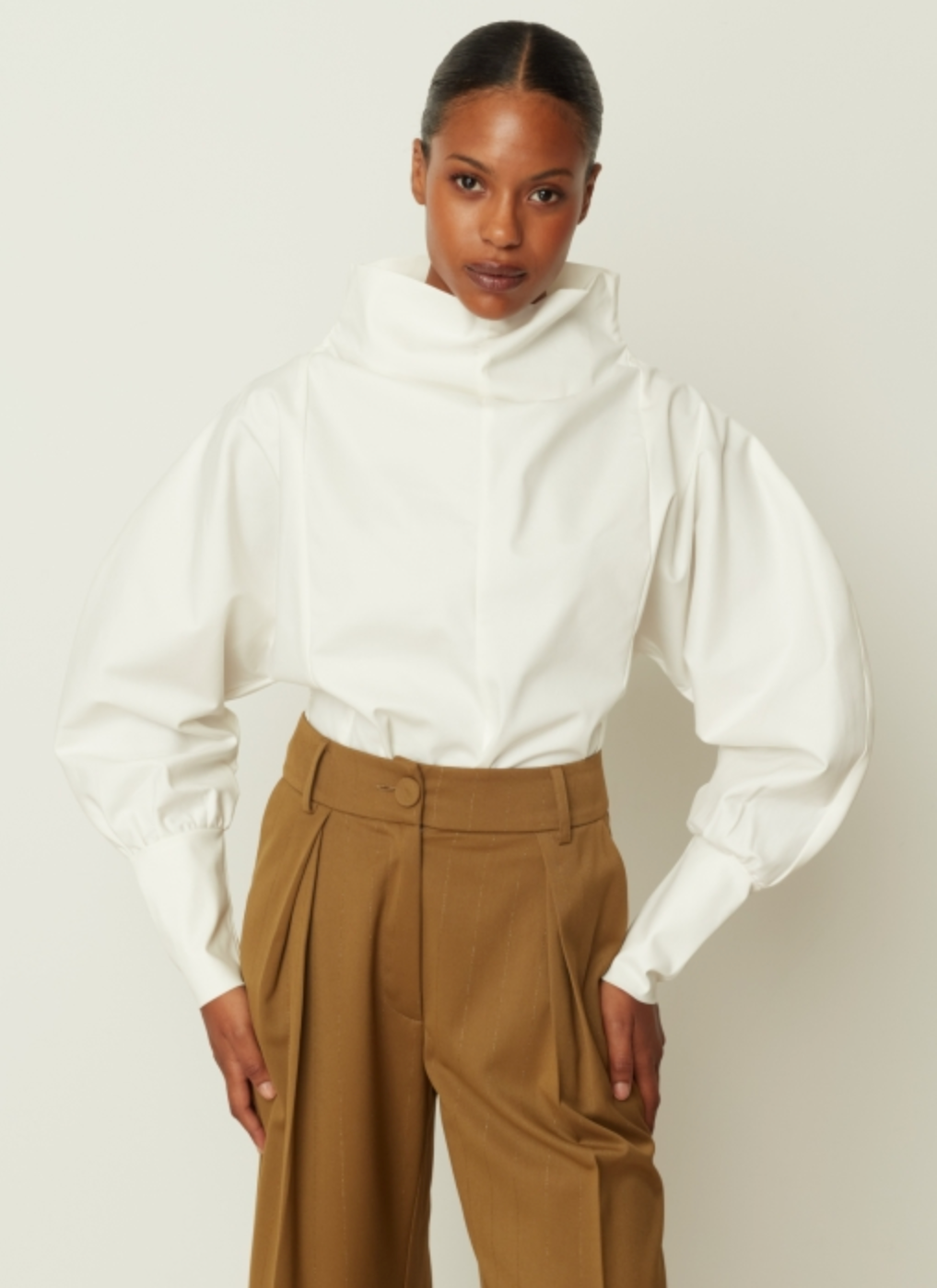 Poplin Volume Blouse