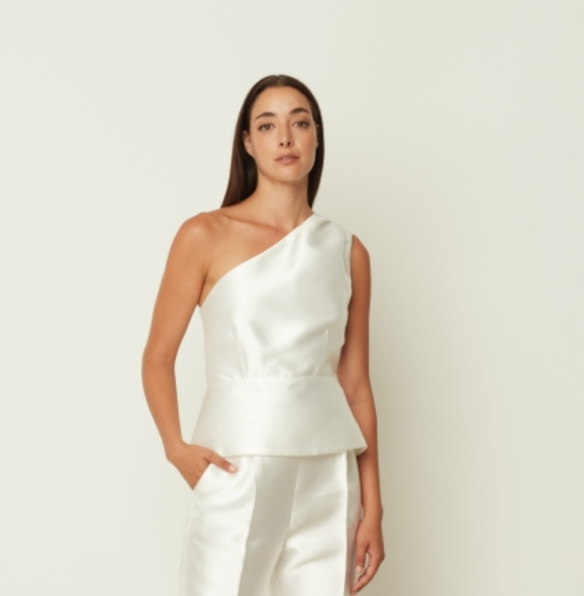 Duchess One shoulder Blouse