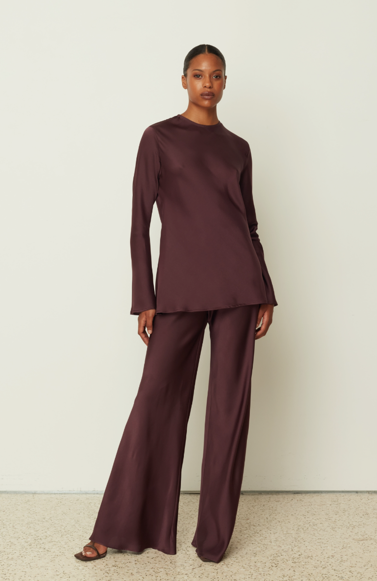 Satin Flared  Pants