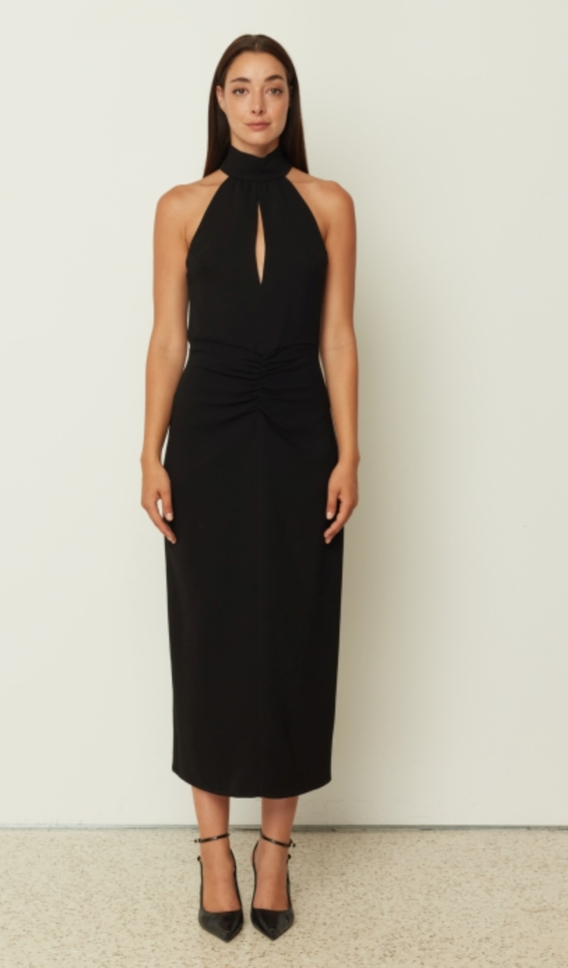 High Neck Fitted Dress