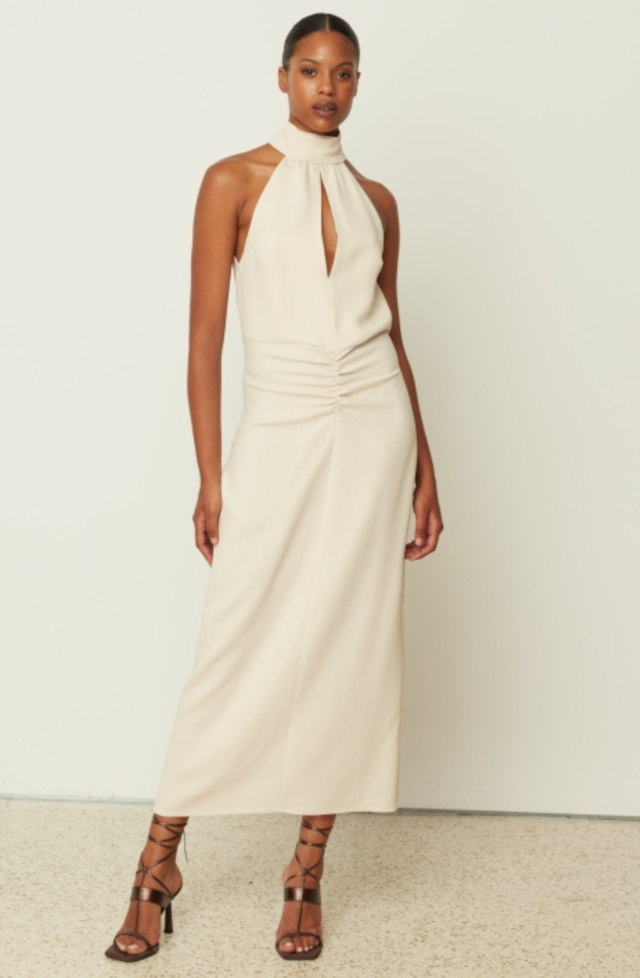 High Neck Fitted Dress
