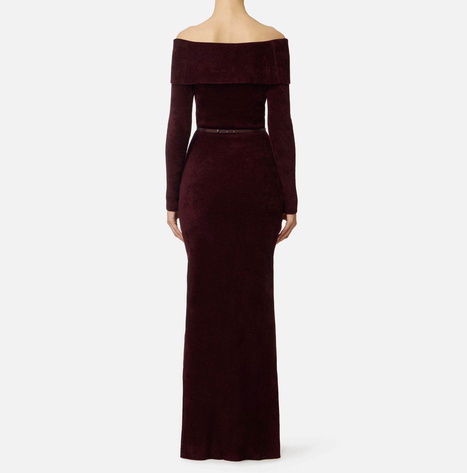 Red Carpet chenille dress with belt