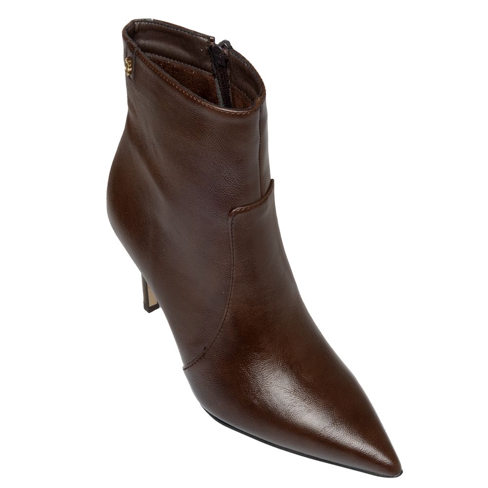 Leather Booties with Heels