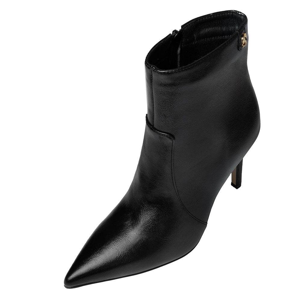 Leather Booties with Heels