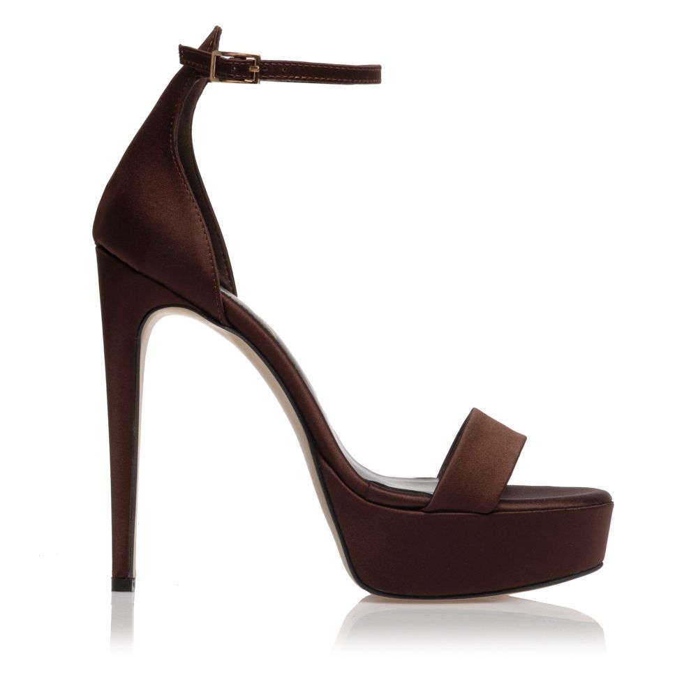 Satin High Heel Sandals