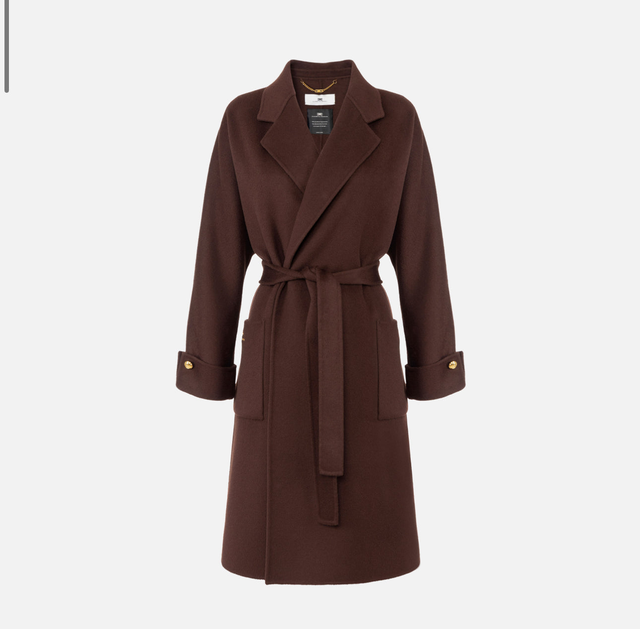 Coat in double wool blend cloth