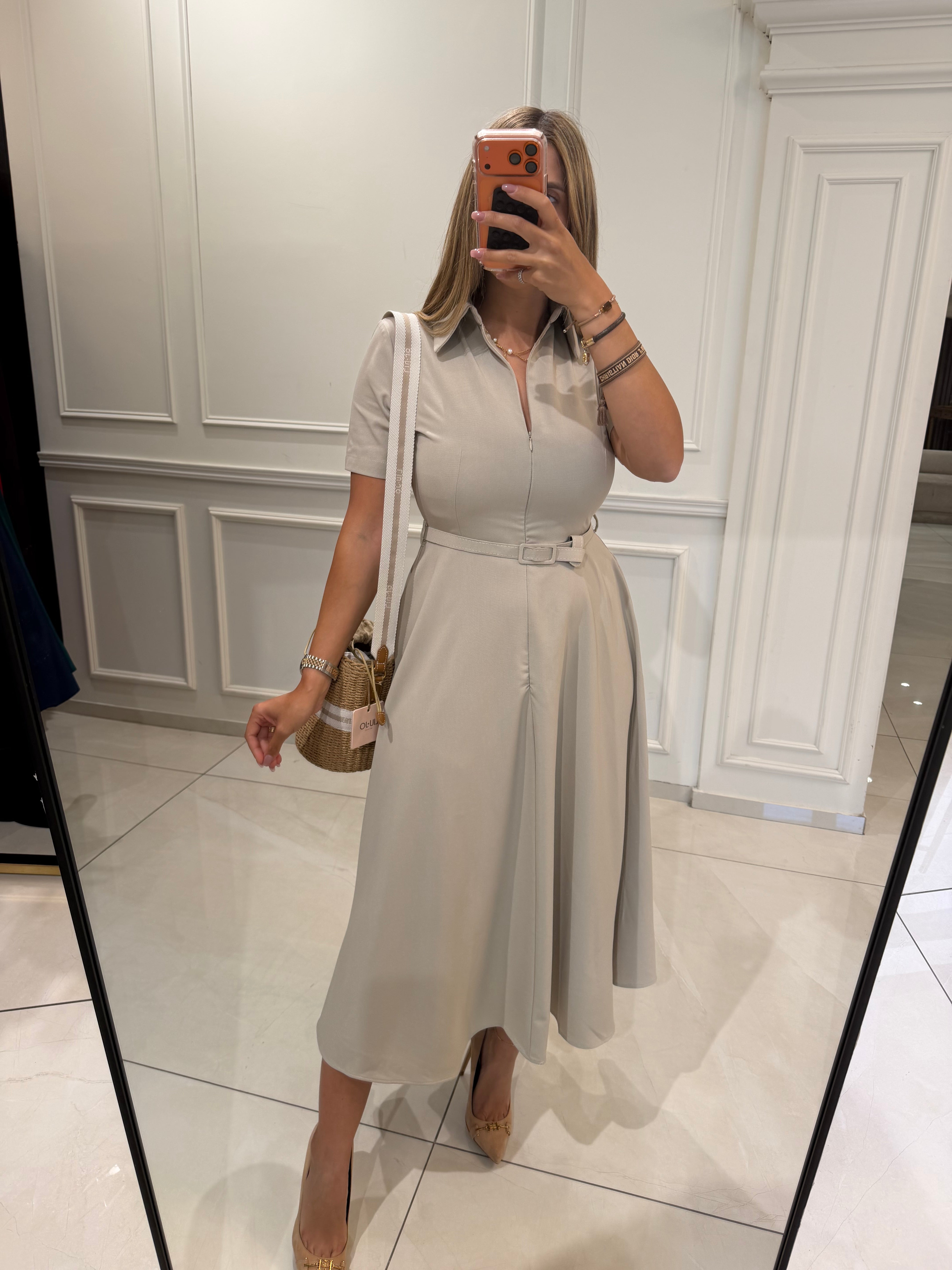 Tailored Midi Dress