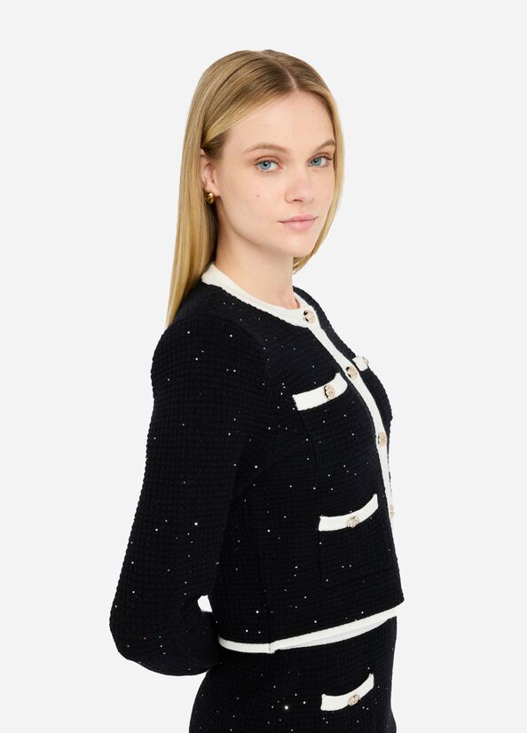 Lurex Jacket with Buttons