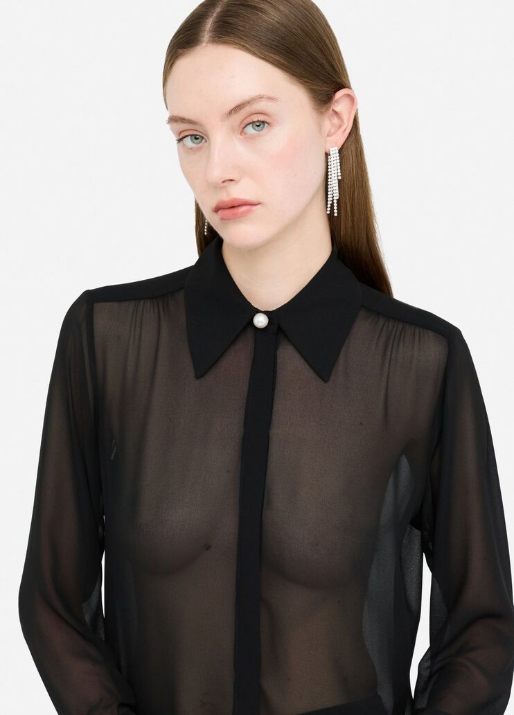 Shirt with Pearl