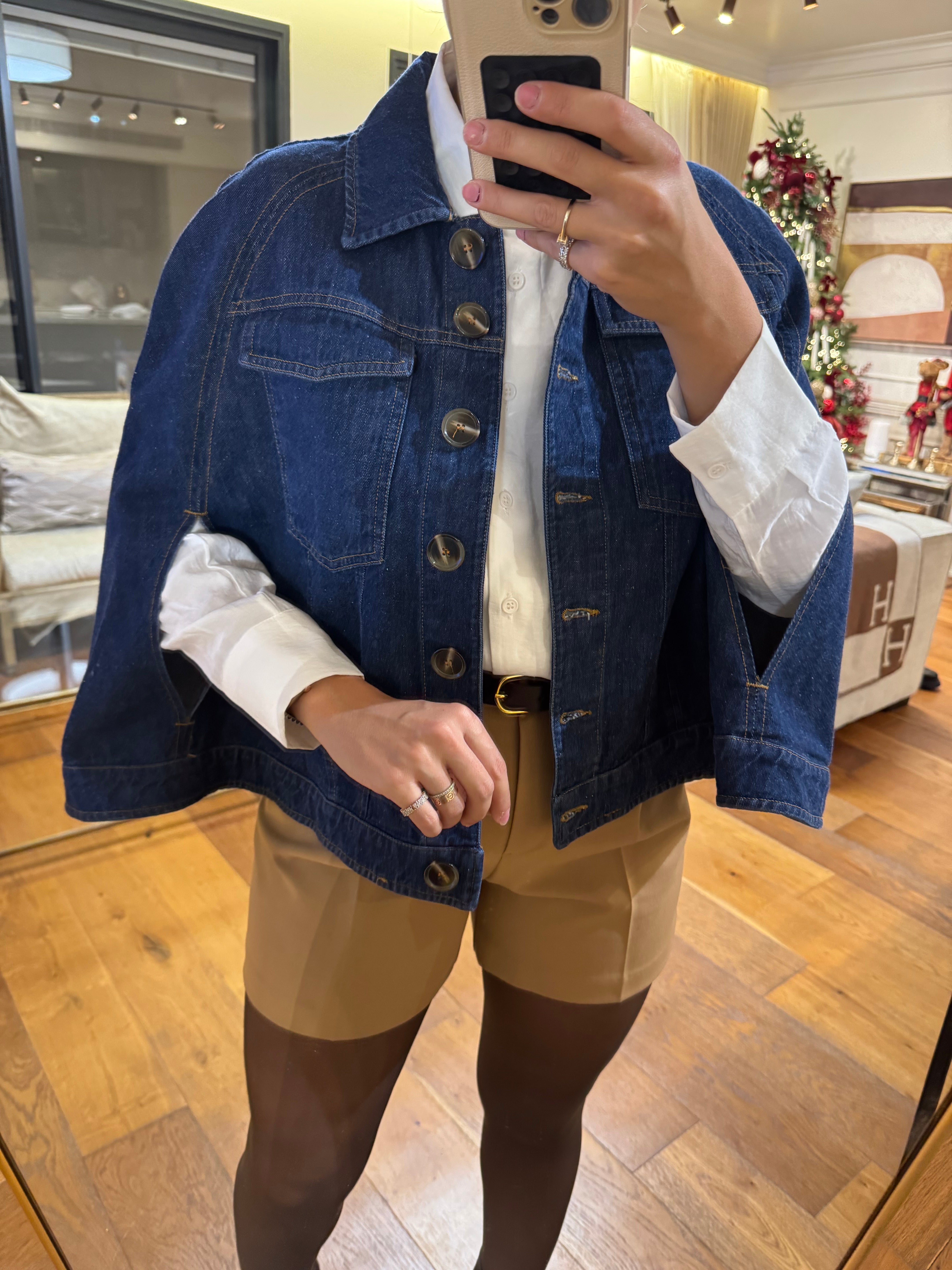Denim Cape