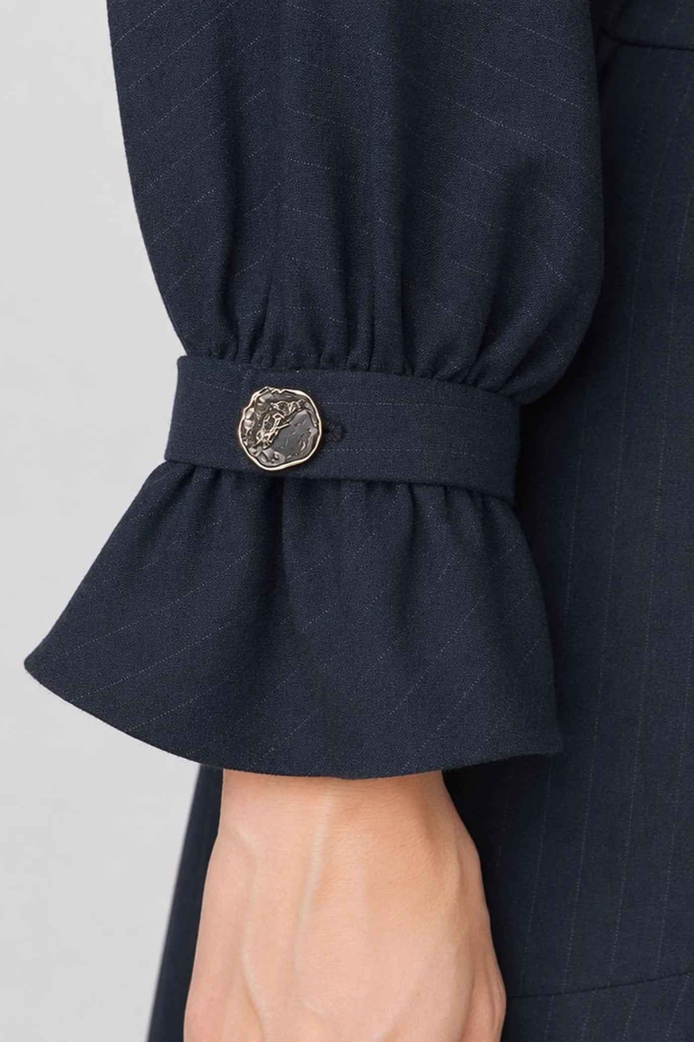 Wrap dress with a flared skirt