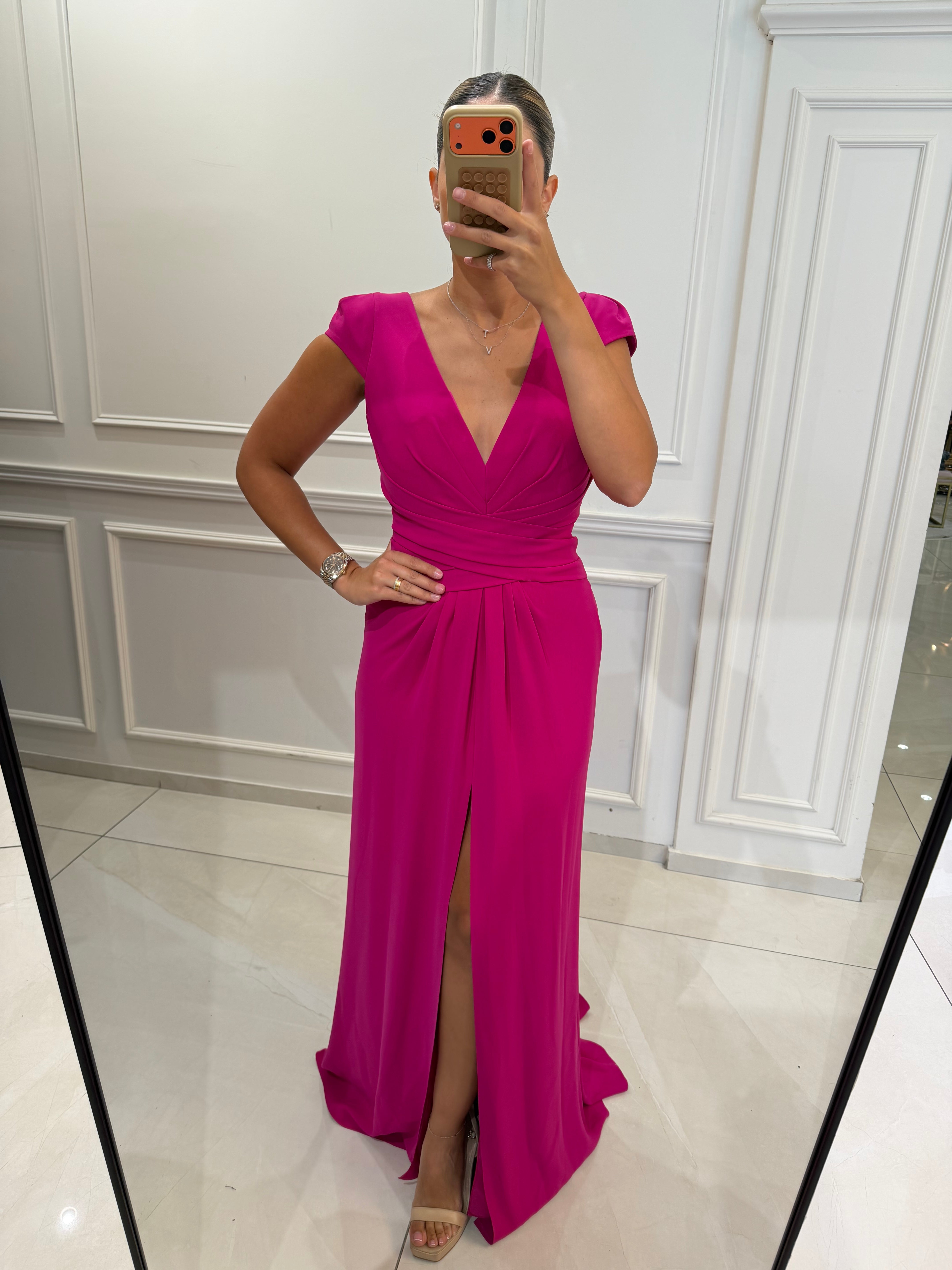 Maxi V dress
