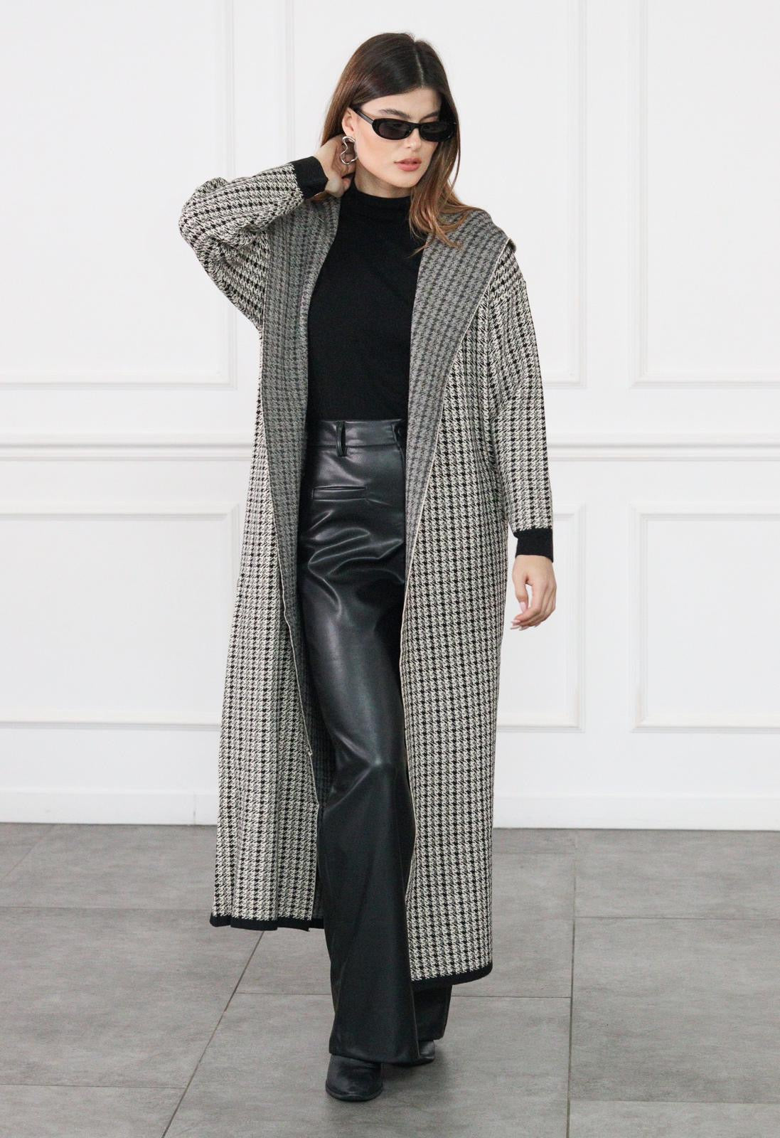 Pepita Long Cardigan